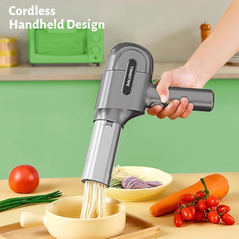 Handheld Electric Pasta Maker & Pasta Drying Rack Bundle - Picture 5 of 11